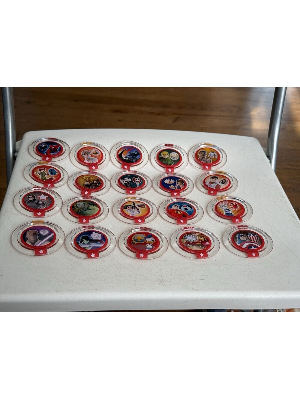 Disney Infinity 1.0 .2.0, 3.0 , Power Discs Lot Of 20 , Good Condition